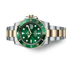 Rolex Submariner Silver Green Two-Tone Quartz