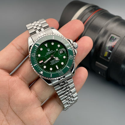 Rolex Submariner Silver Green Two-Tone Quartz